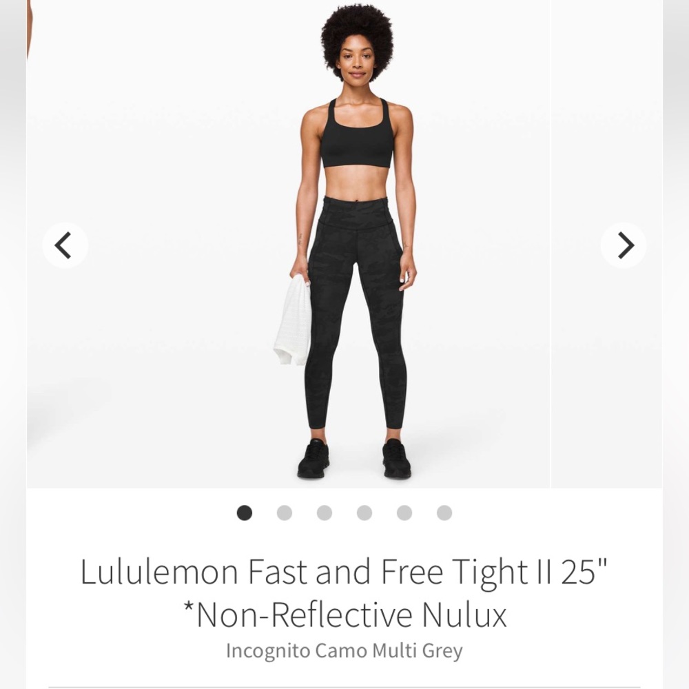 Lululemon fast and free camo leggings 4